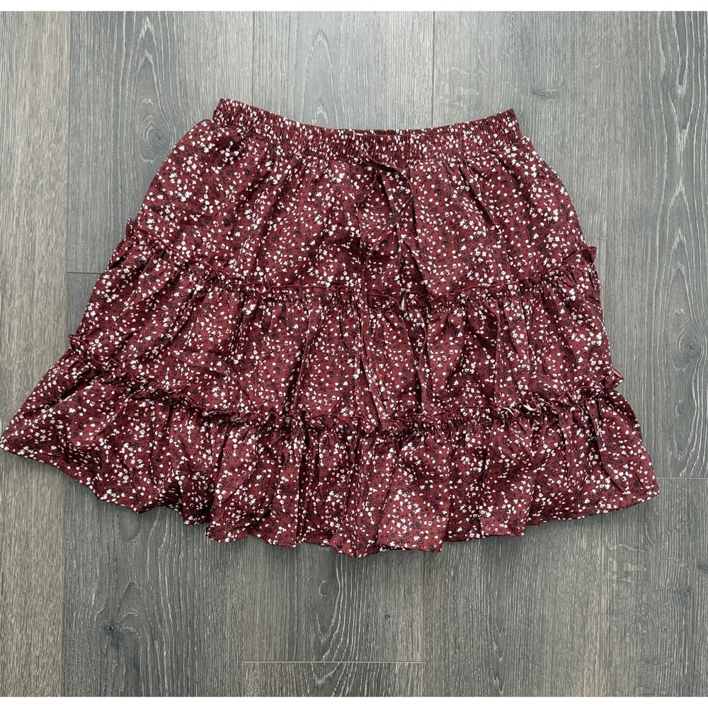 NWT‎ Hayden Los Angeles Floral Tiered Skirt Small Cottage Boho Western Concert - Picture 3 of 7